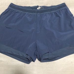 Navy athletic shorts